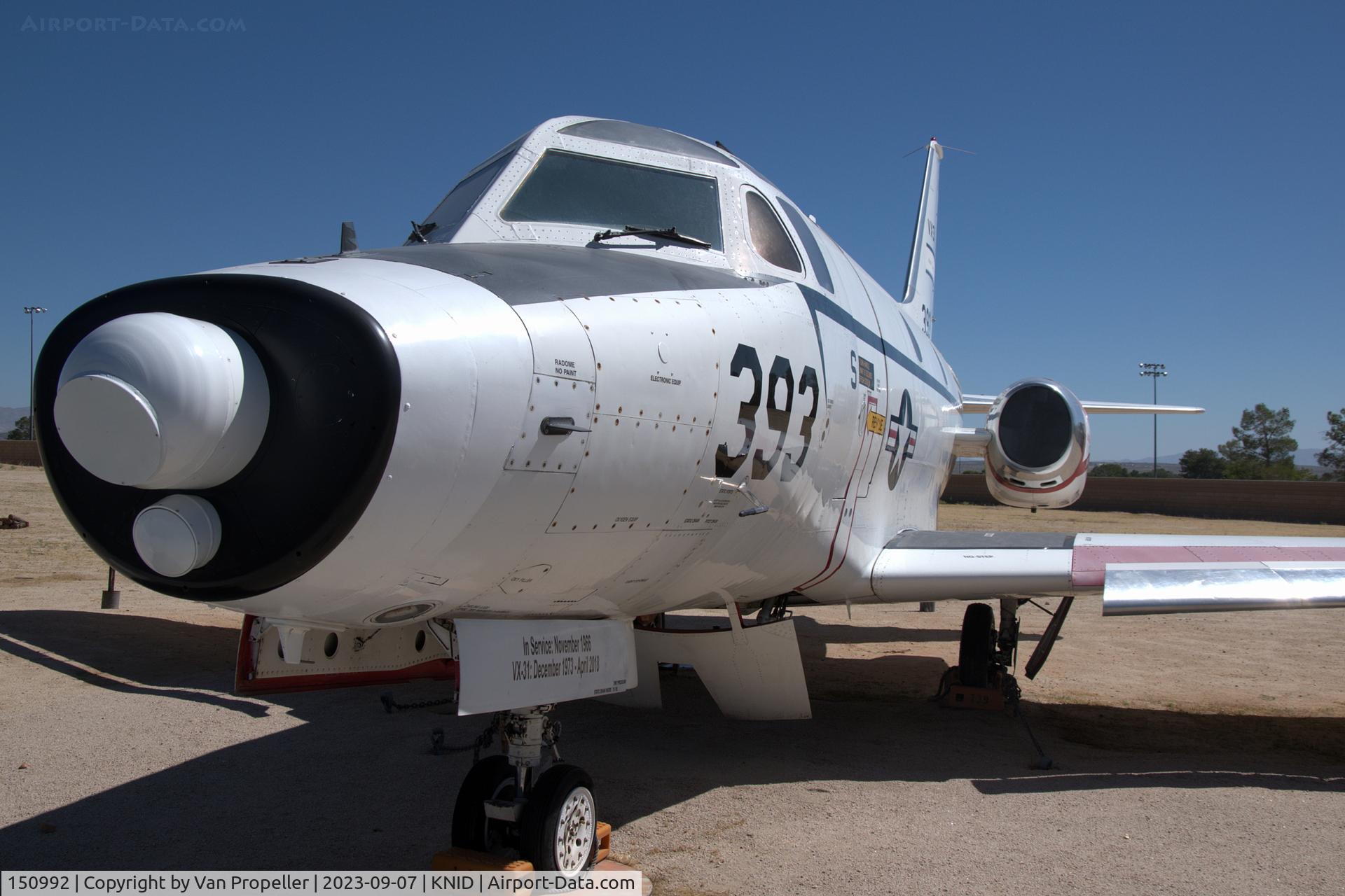 150992, North American T-39D Sabreliner C/N 285-24, North American T-39D Sabreliner (T3J-1) radar systems trainer preserved at the China Lake museum at Ridgecrest, California