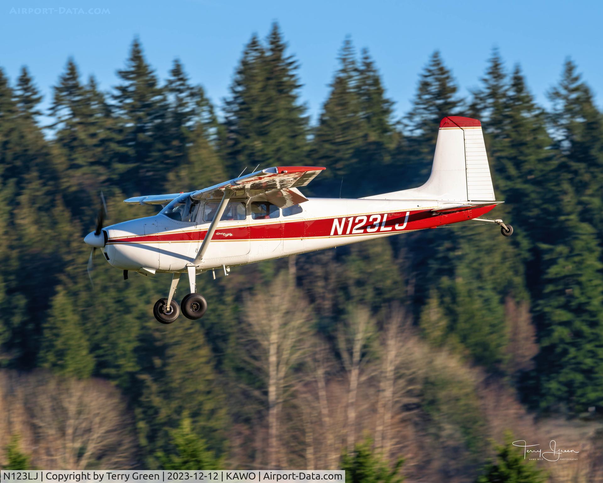 N123LJ, 1965 Cessna 180H Skywagon C/N 18051526, KAWO
