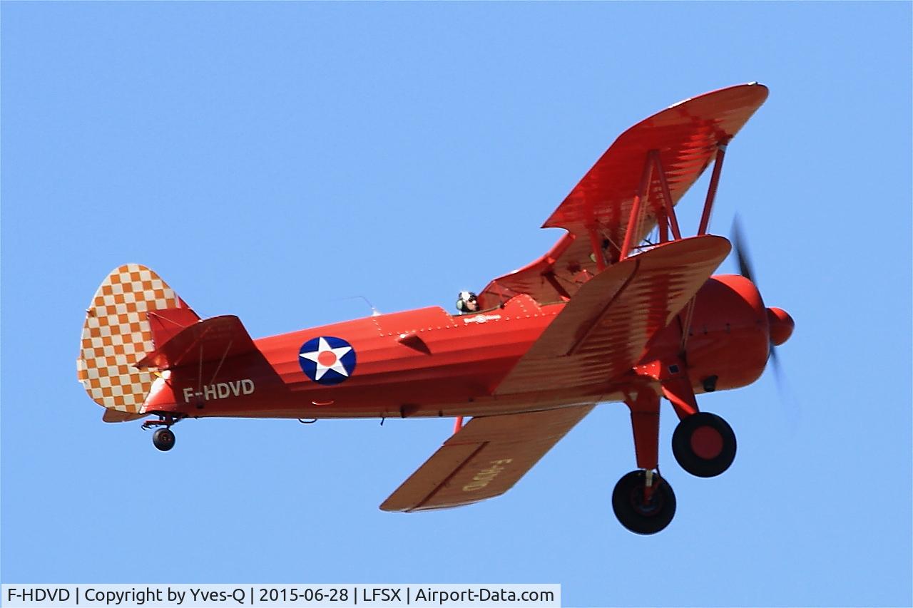 F-HDVD, 1940 Boeing A75N1 (PT-17) C/N 75-940, Boeing A75N1, On display, Luxeuil-St Sauveur Air Base 116 (LFSX)