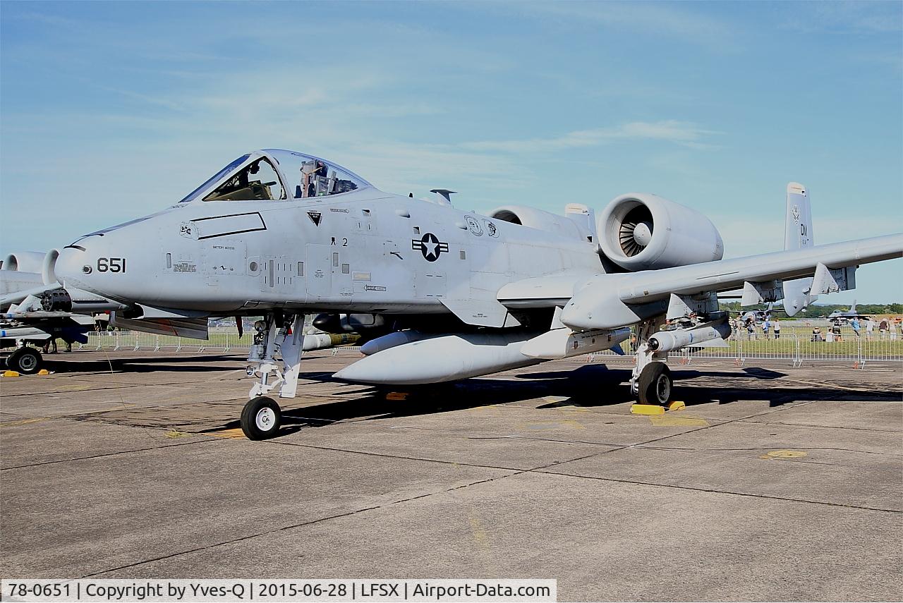 78-0651, 1978 Fairchild Republic A-10C Thunderbolt II C/N A10-0271, Fairchild Republic A-10C Thunderbolt II, Static display, Luxeuil-Saint Sauveur Air Base 116