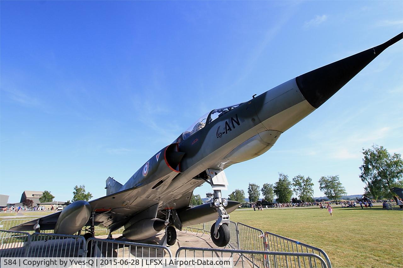 584, Dassault Mirage IIIE C/N 584, Dassault Mirage IIIE, Preserved at Luxeuil-St Sauveur Air Base 116(LFSX)