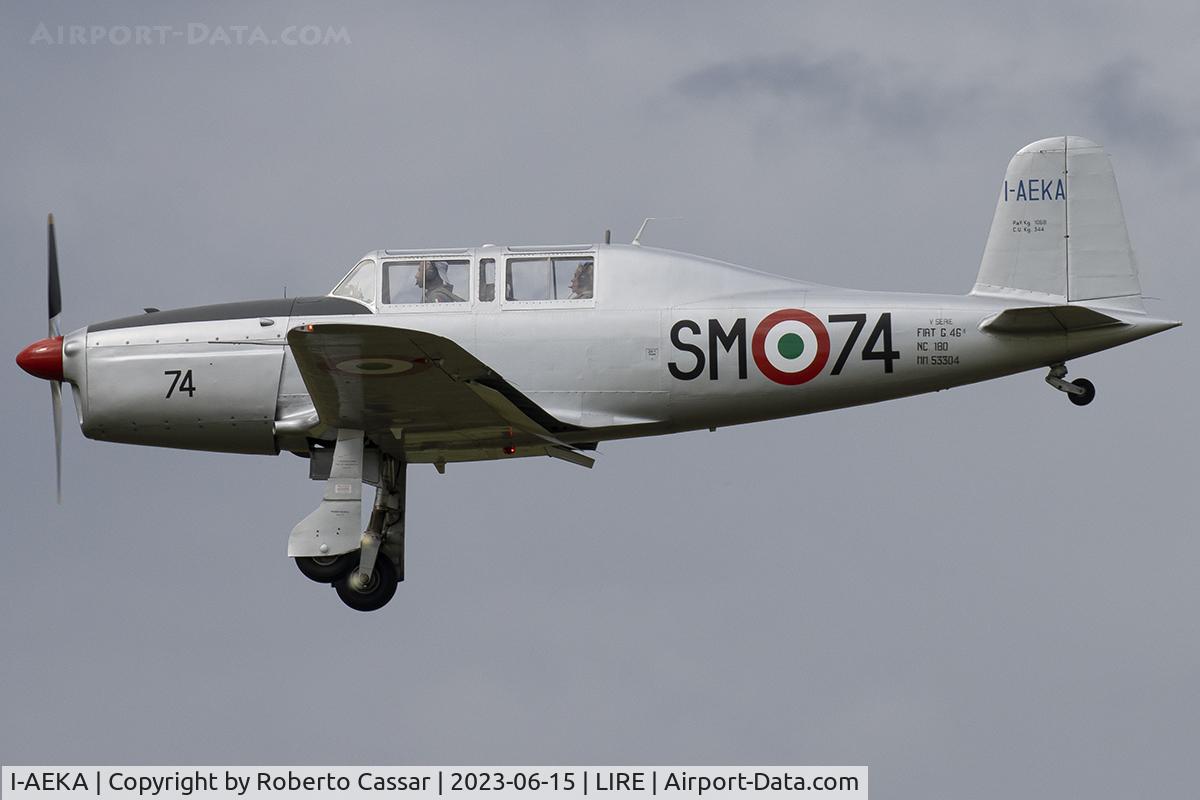 I-AEKA, Fiat F-46-4B C/N 180, Manifestazione Aerea del Centenario del Aeronautica Militare
