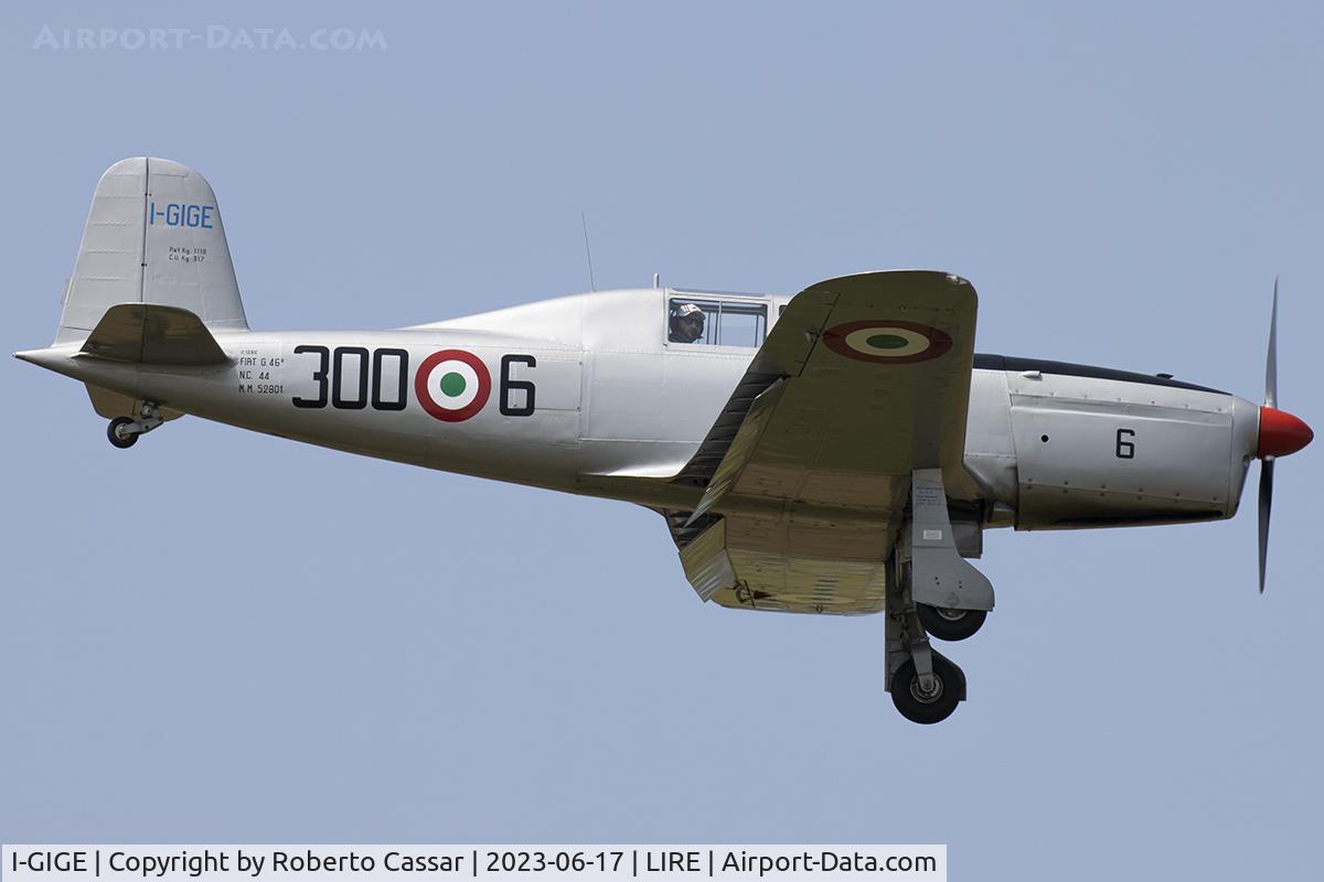 I-GIGE, FIAT G46 C/N 44, Manifestazione Aerea del Centenario del Aeronautica Militare