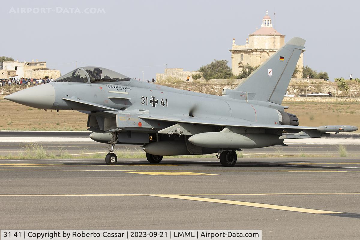 31 41, 2019 Eurofighter EF-2000 Typhoon S C/N GS0101, Malta International Airshow 2023