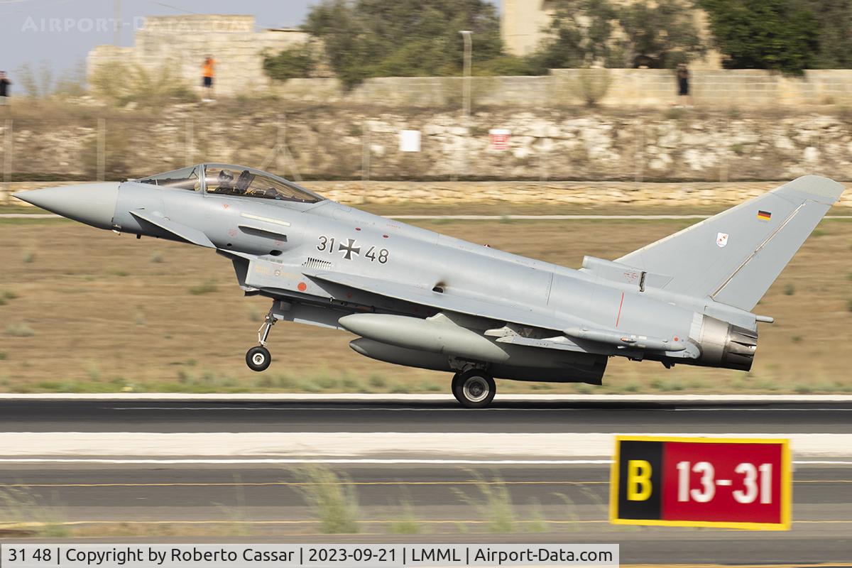31 48, Eurofighter Typhoon EF2000 C/N GS0108, Malta International Airshow 2023