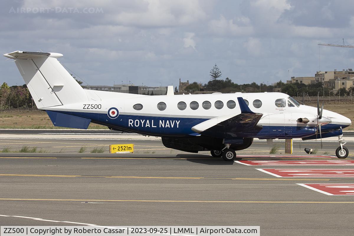 ZZ500, 2008 Hawker Beechcraft B350CER Avenger T1 C/N FL-597, Malta International Airshow 2023