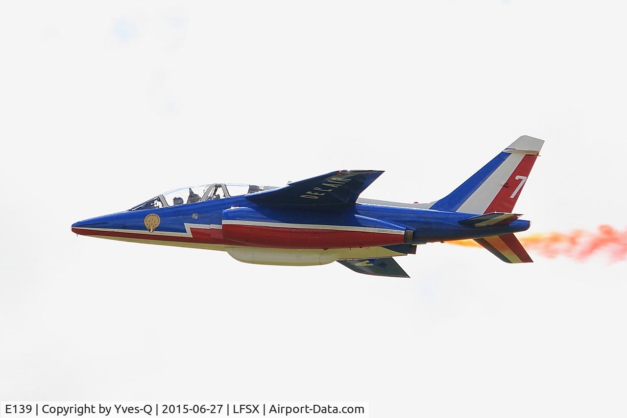 E139, Dassault-Dornier Alpha Jet E C/N E139, Dassault-Dornier Alpha Jet E (F-UGFC), Athos 07 of Patrouille de France 2015, Luxeuil-Saint Sauveur Air Base 116 (LFSX)