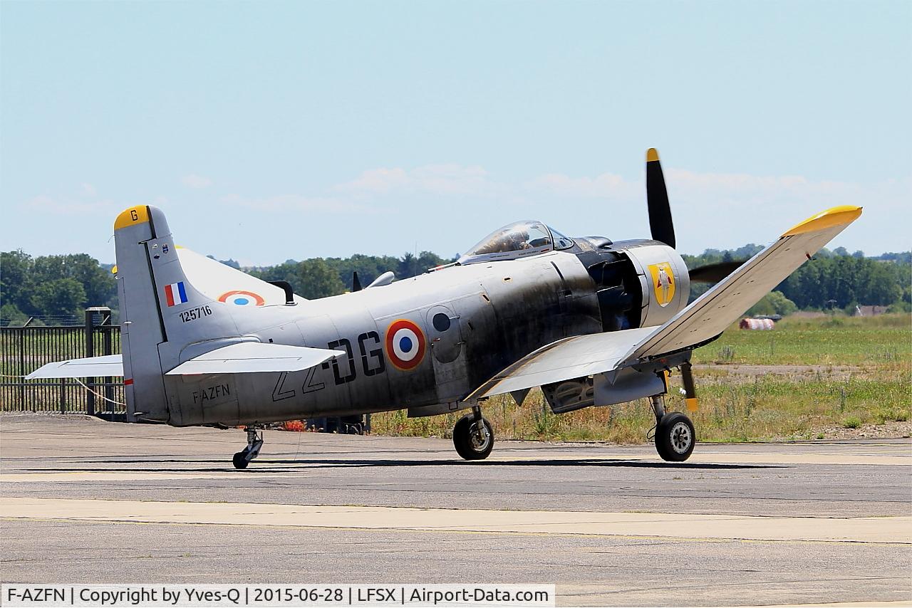 F-AZFN, Douglas AD-4N Skyraider C/N 7609, Douglas AD-4N Skyraider, Luxeuil-St Sauveur Air Base 116 (LFSX)