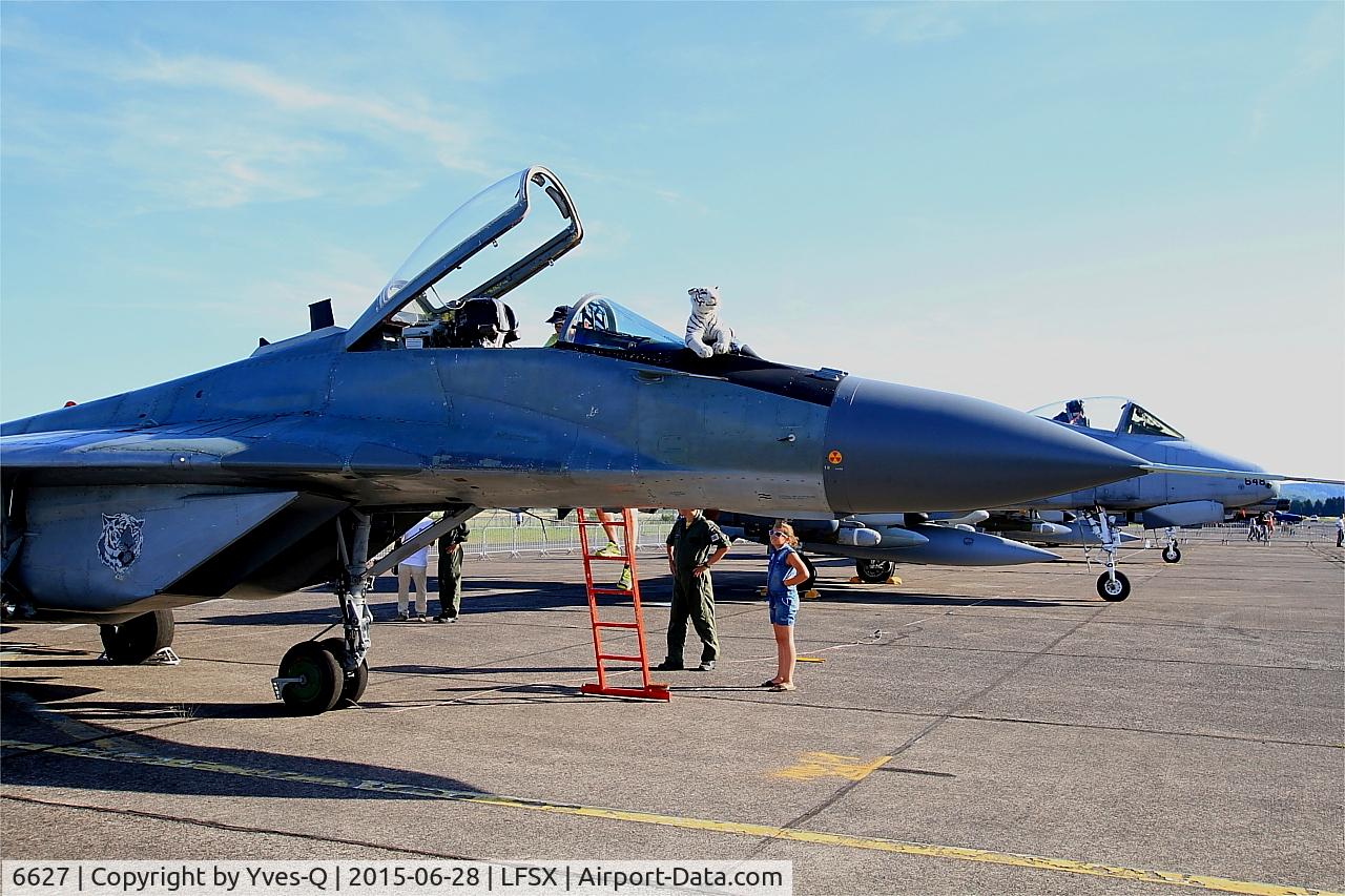 6627, Mikoyan-Gurevich MiG-29AS C/N 2960536066, Mikoyan-Gurevich MiG-29AS, Static display, Luxeuil-Saint Sauveur Air Base 116 (LFSX)