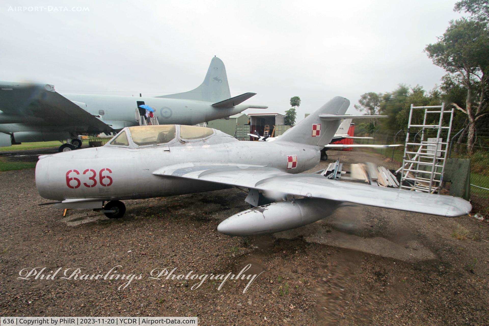 636, 1953 PZL-Mielec SBLim-2 (MiG-15UTI) C/N 1A-06036, 636 1953 WSK Mielec SB Lim-2 Polish Air Force QAM Caloundra