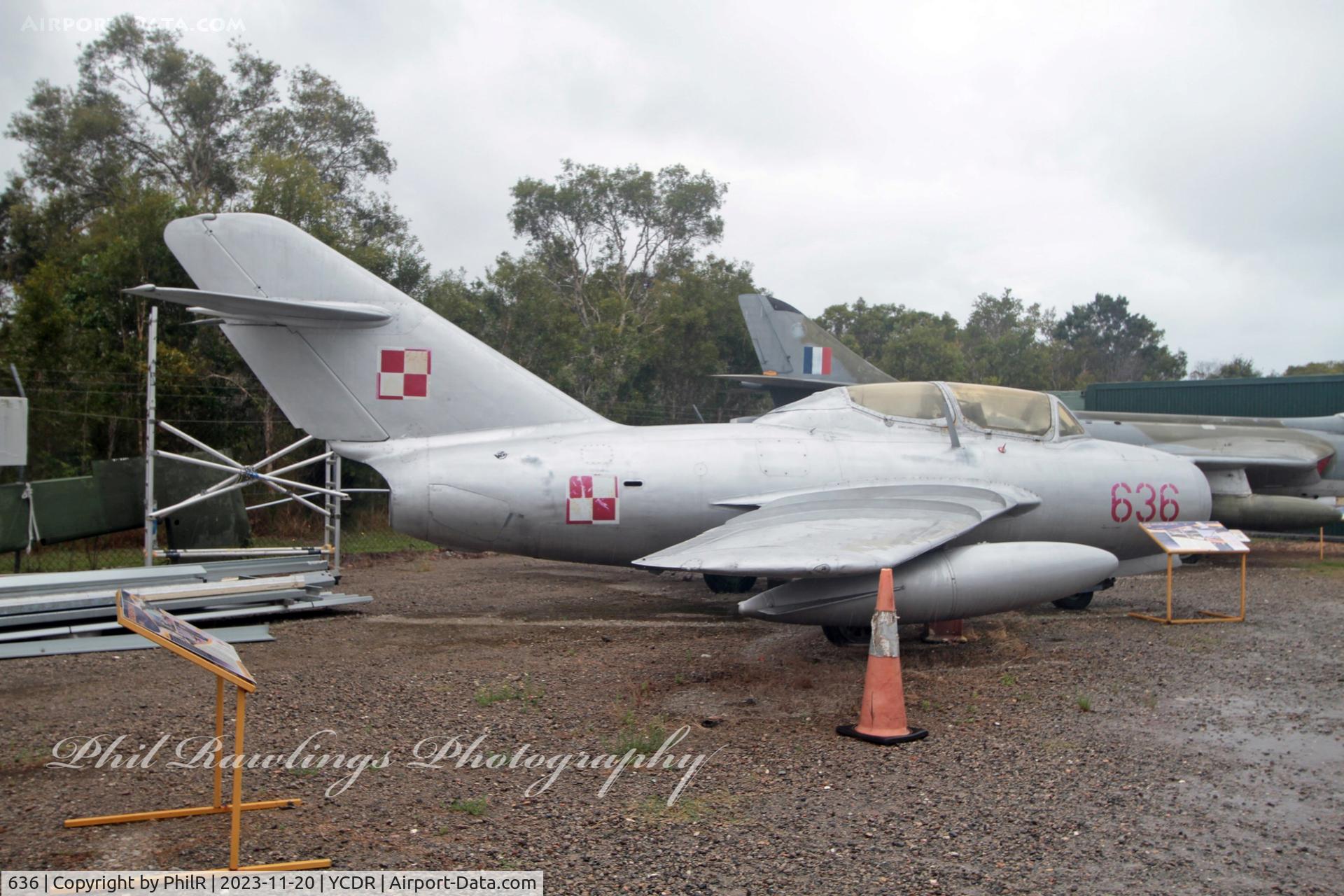 636, 1953 PZL-Mielec SBLim-2 (MiG-15UTI) C/N 1A-06036, 636 1953 WSK Mielec SB Lim-2 Polish Air Force QAM Caloundra