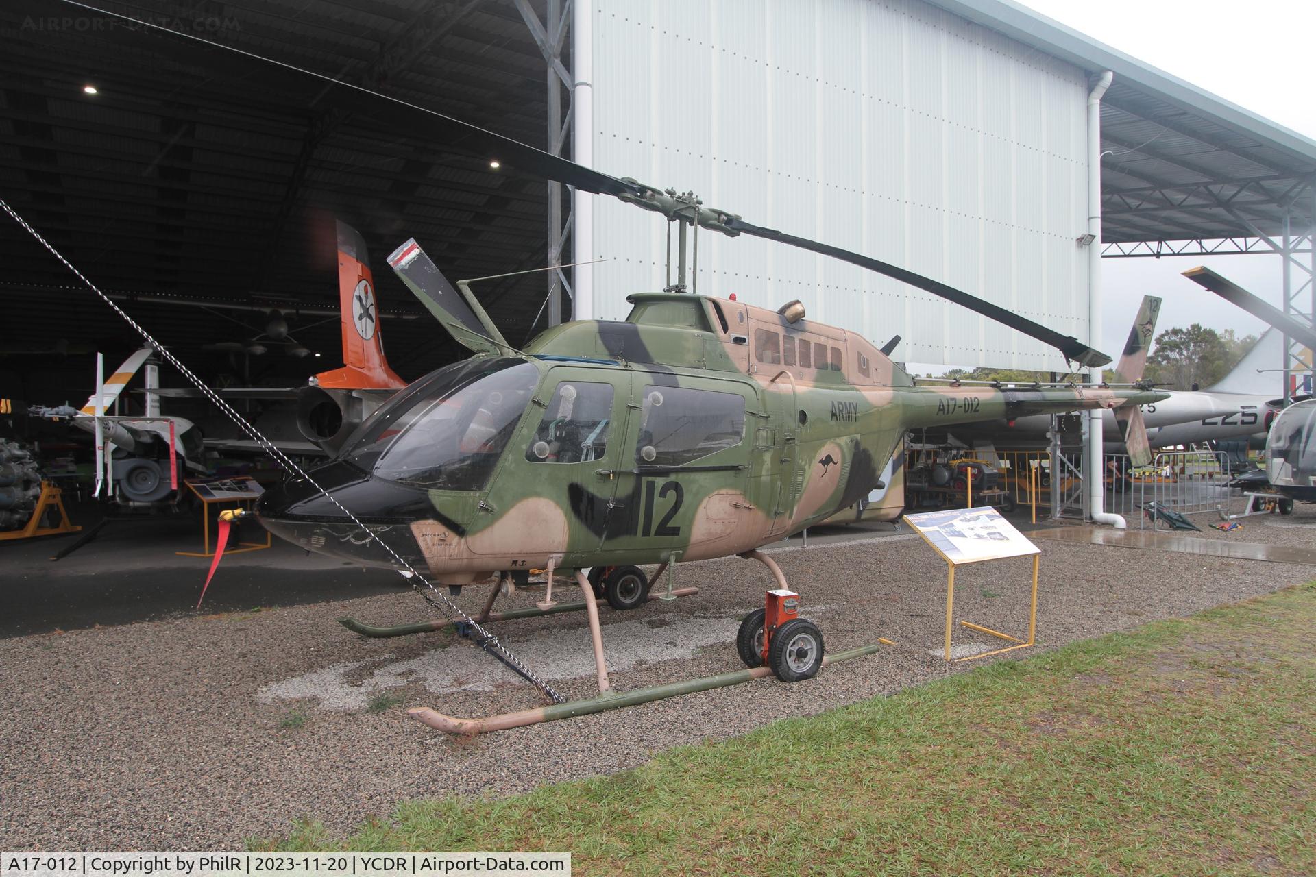 A17-012, Commonwealth CA-32 Kiowa C/N 44512, A17-012 1971 Bell 206B-1 Kiowa QAM Caloundra