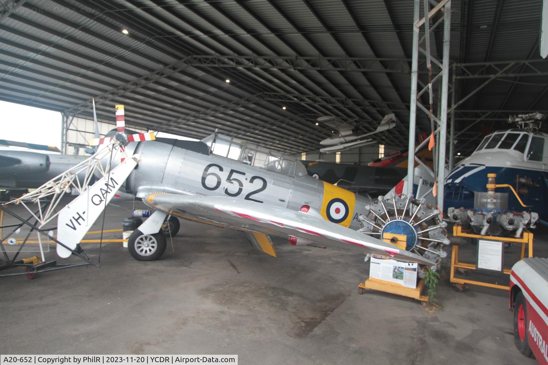 A20-652, 1944 Commonwealth CA-16 Wirraway Mk 3 C/N 1104, A20-652 (VH-WIR) 1944 CAC CA-16 Wirraway Mk III QAM Caloundra