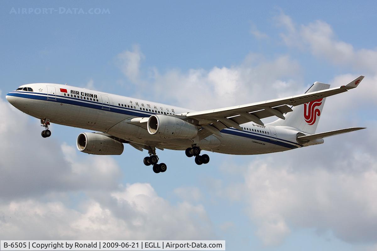 B-6505, 2008 Airbus A330-243 C/N 957, at lhr