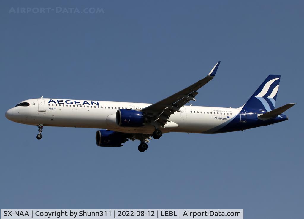 SX-NAA, 2020 Airbus A321-271NX C/N 9553, Landing rwy 24R