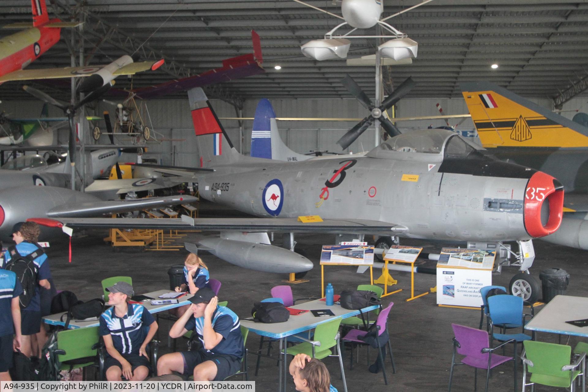 A94-935, Commonwealth CA-27 Sabre Mk.31 C/N CA27-35, A94-935 1955 CAC CA-27 Sabre Mk 31 RAAF QAM Caloundra