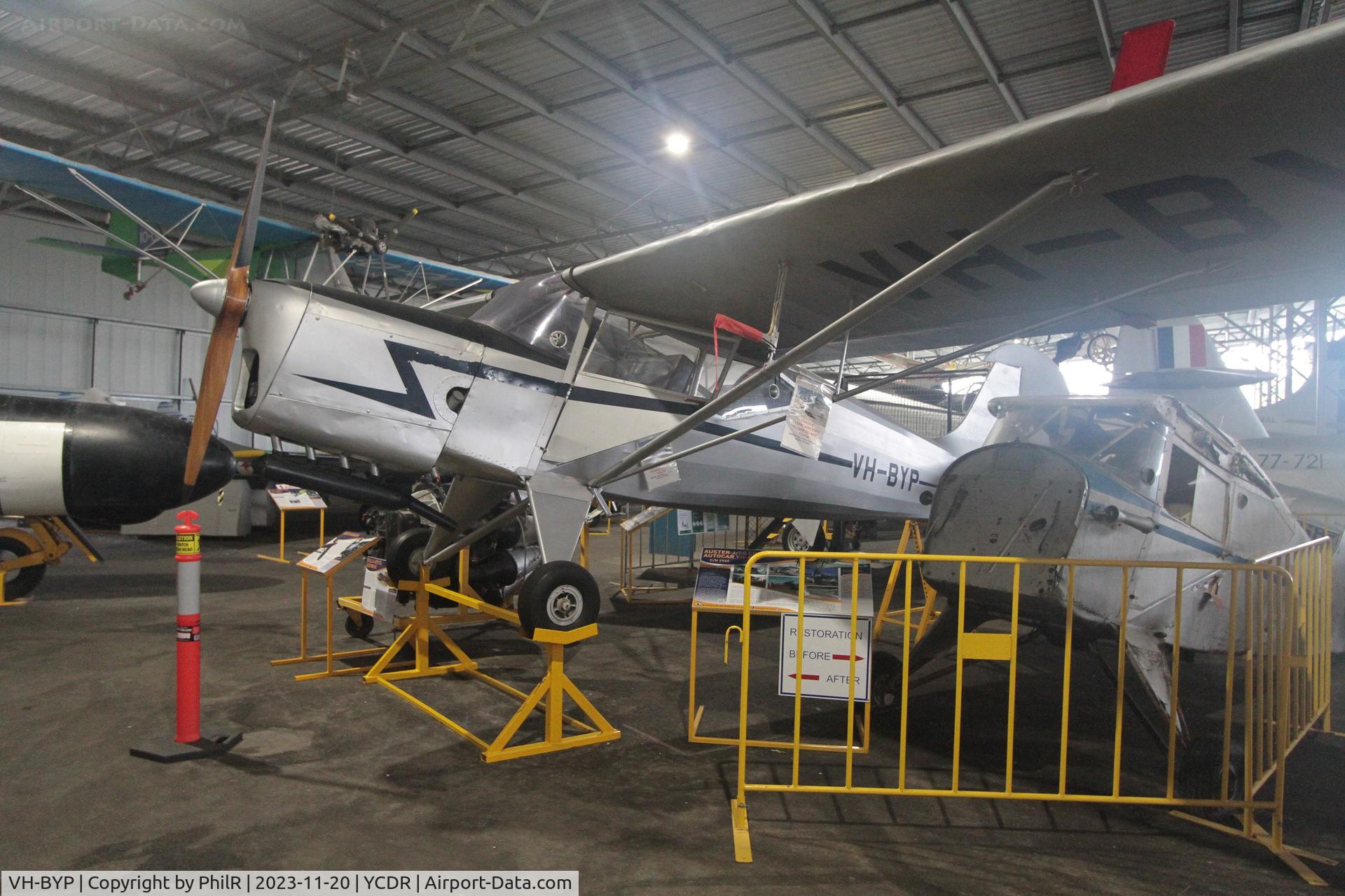 VH-BYP, 1952 Auster J-5G Autocar C/N 2945, VH-BYP 1952 Auster J5G Cirrus Autocar QAM Caloundra