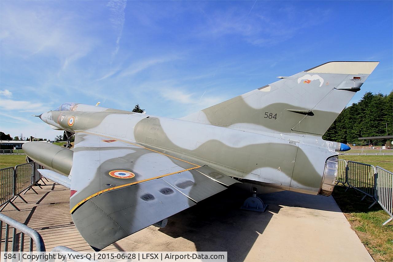 584, Dassault Mirage IIIE C/N 584, Dassault Mirage IIIE, Preserved at Luxeuil-St Sauveur Air Base 116(LFSX