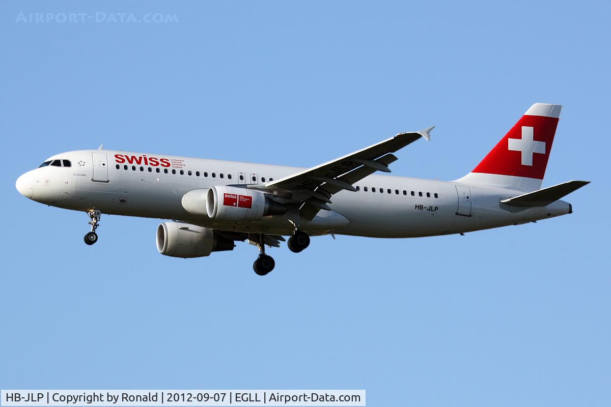 HB-JLP, 2011 Airbus A320-214 C/N 4618, at lhr