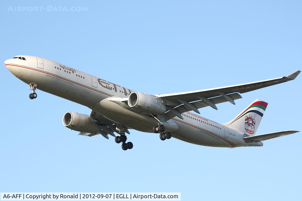 A6-AFF, 2011 Airbus A330-343X C/N 1245, at lhr