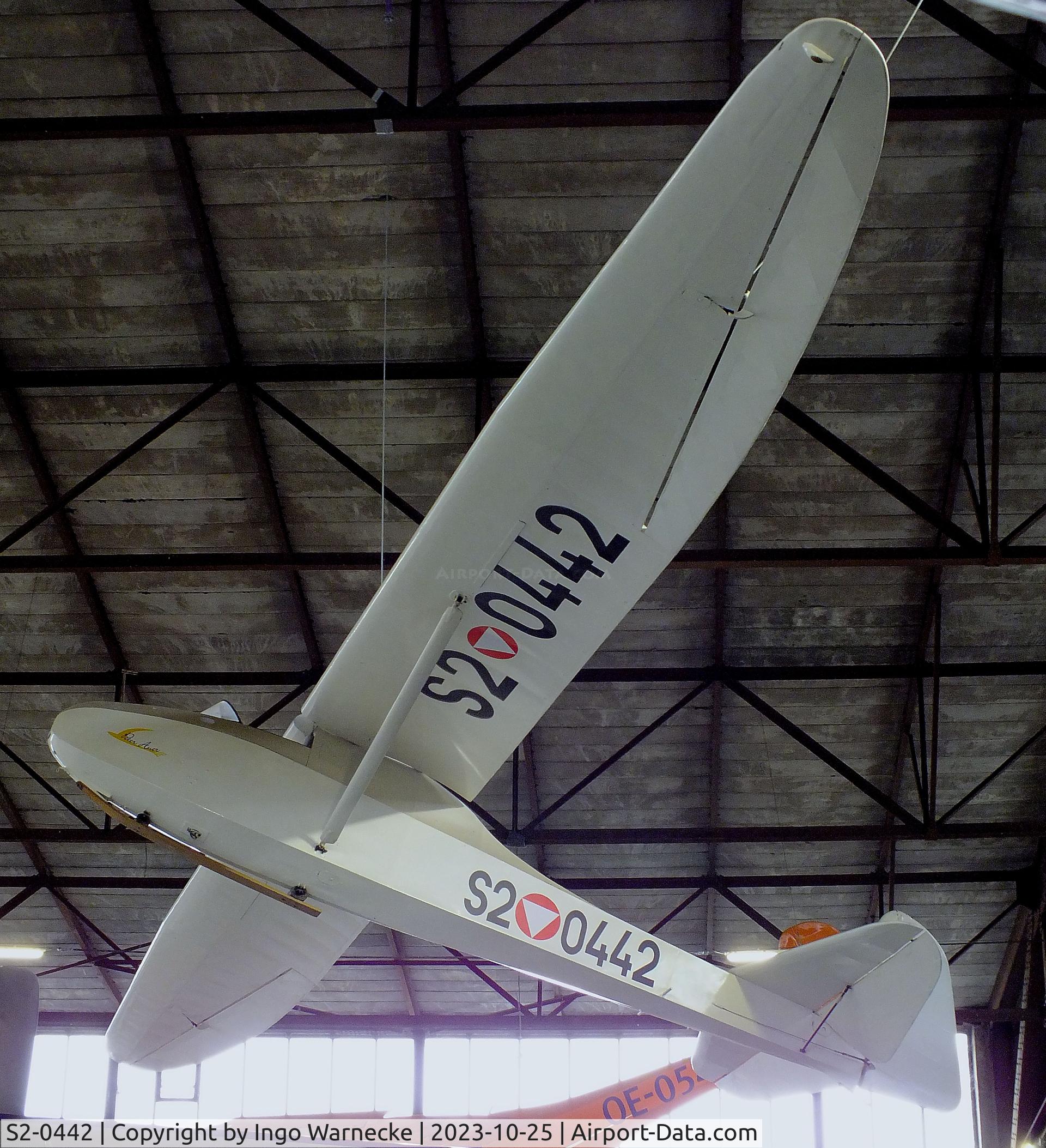 S2-0442, Schneider Grunau Baby IIb C/N 42, Schneider DFS 108-49 Grunau Baby IIb at the Militärluftfahrt-Museum (Museum of Austrian Military Aviation), Zeltweg