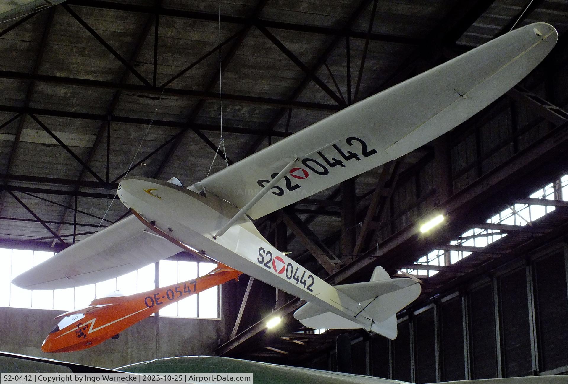 S2-0442, Schneider Grunau Baby IIb C/N 42, Schneider DFS 108-49 Grunau Baby IIb at the Militärluftfahrt-Museum (Museum of Austrian Military Aviation), Zeltweg