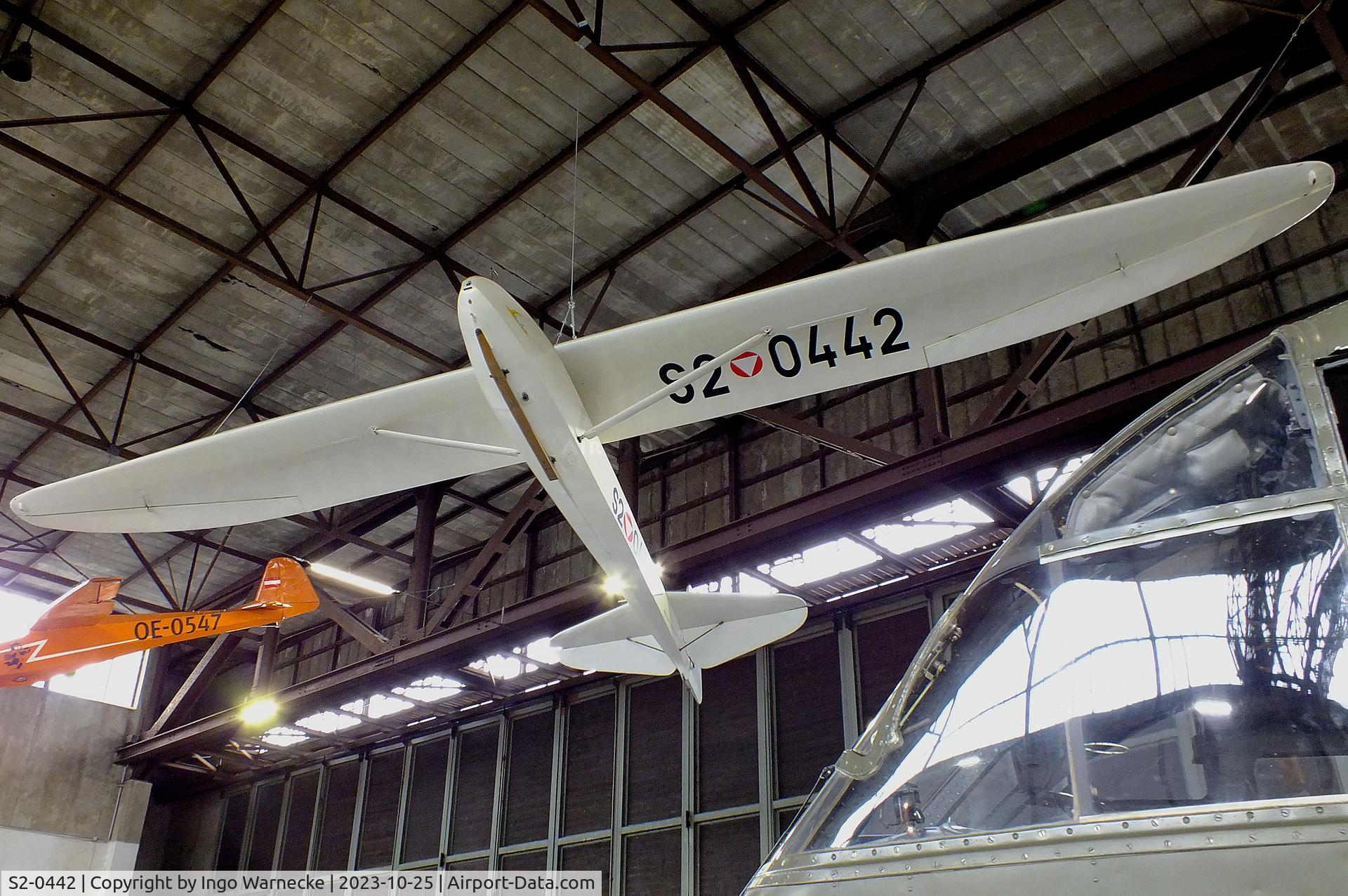 S2-0442, Schneider Grunau Baby IIb C/N 42, Schneider DFS 108-49 Grunau Baby IIb at the Militärluftfahrt-Museum (Museum of Austrian Military Aviation), Zeltweg