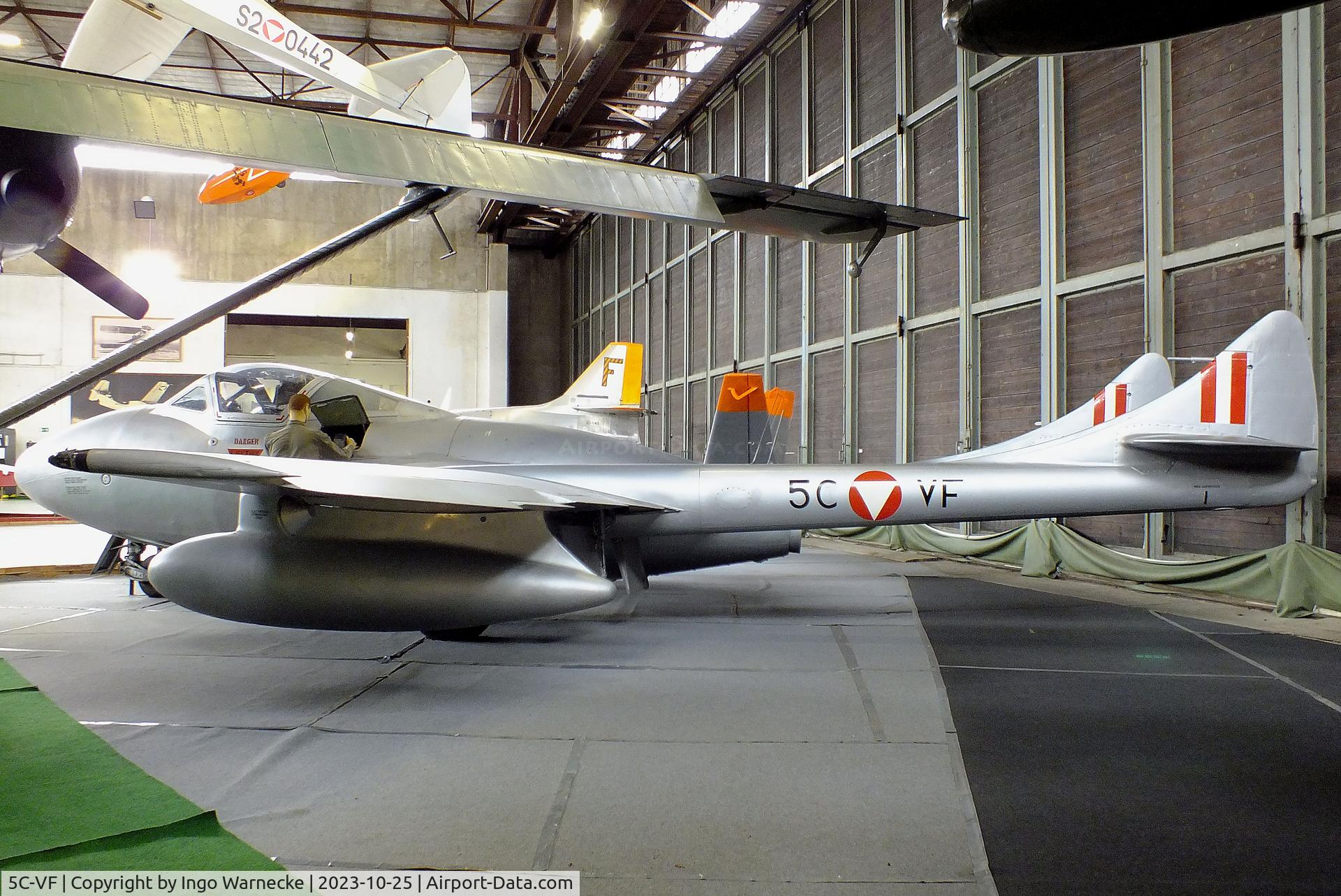 5C-VF, 1956 De Havilland DH-115 Vampire T.55 C/N 15694, De Havilland D.H.115 Vampire T55 at the Militärluftfahrt-Museum (Museum of Austrian Military Aviation), Zeltweg