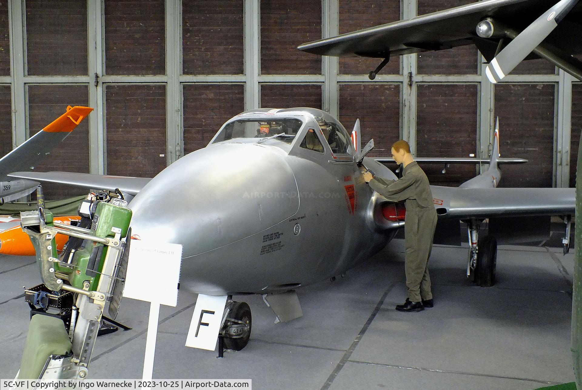 5C-VF, 1956 De Havilland DH-115 Vampire T.55 C/N 15694, De Havilland D.H.115 Vampire T55 at the Militärluftfahrt-Museum (Museum of Austrian Military Aviation), Zeltweg