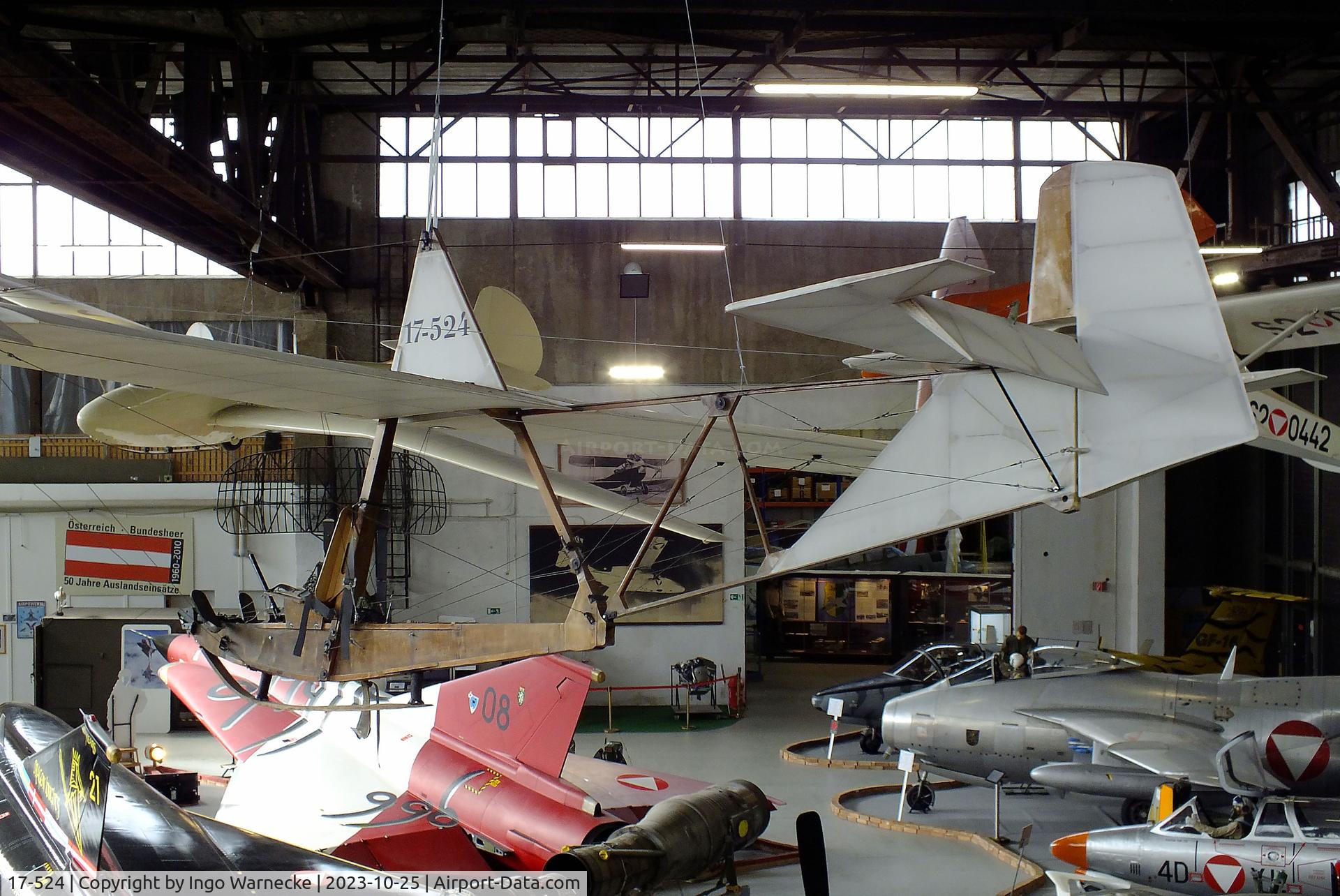 17-524, Schneider DFS 108-14 SG-38 Schulgleiter C/N not found_17-524, Schneider DFS 108-14 SG-38 Schulgleiter at the Militärluftfahrt-Museum (Museum of Austrian Military Aviation), Zeltweg