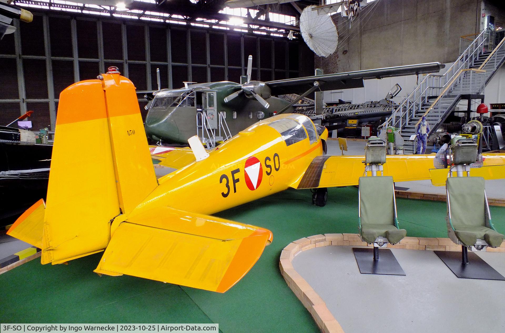 3F-SO, Saab 91D Safir C/N 91-450, SAAB 91D Safir at the Militärluftfahrt-Museum (Museum of Austrian Military Aviation), Zeltweg