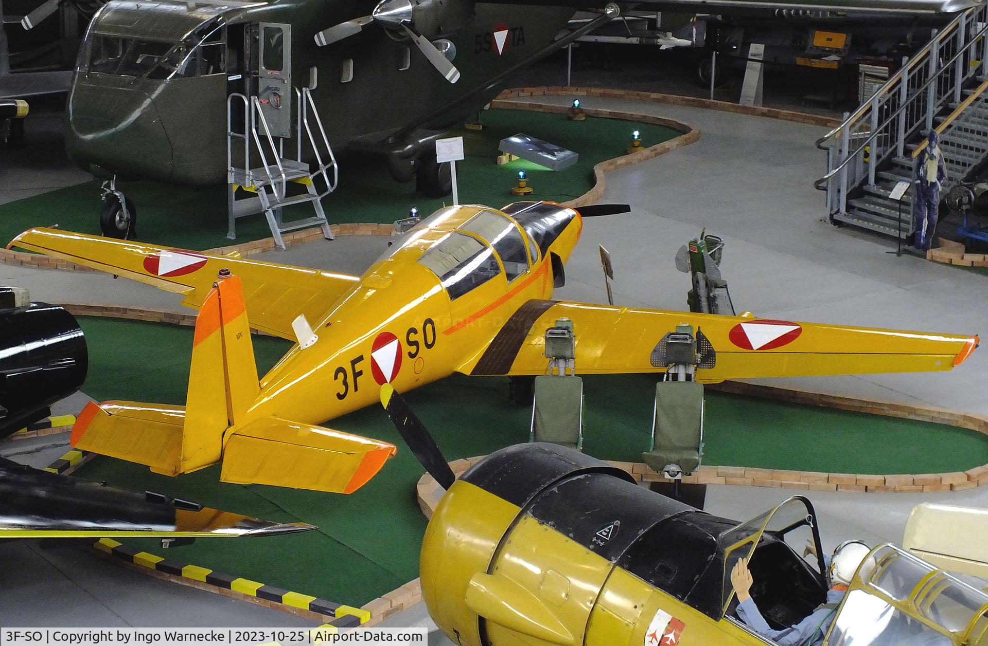 3F-SO, Saab 91D Safir C/N 91-450, SAAB 91D Safir at the Militärluftfahrt-Museum (Museum of Austrian Military Aviation), Zeltweg