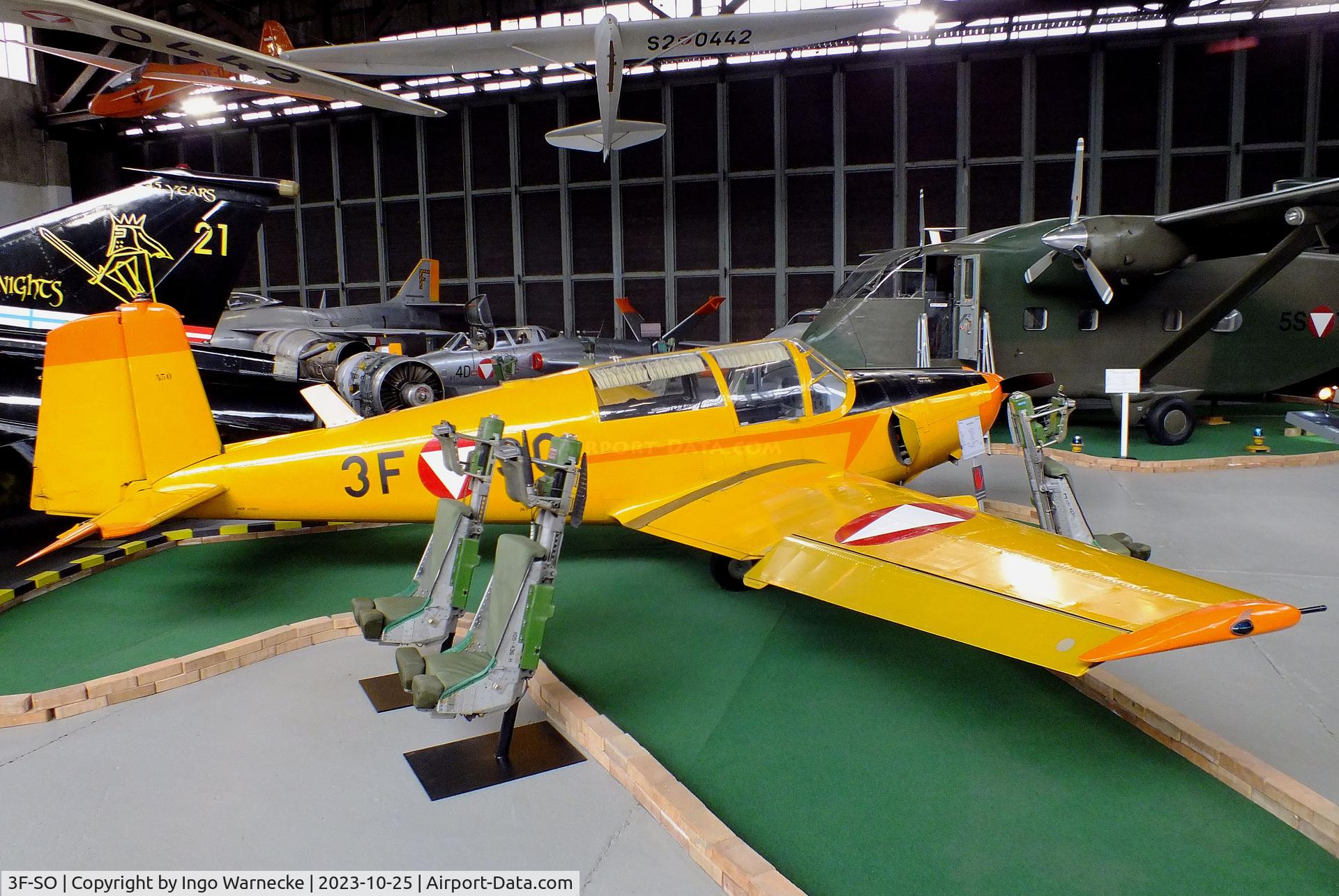 3F-SO, Saab 91D Safir C/N 91-450, SAAB 91D Safir at the Militärluftfahrt-Museum (Museum of Austrian Military Aviation), Zeltweg