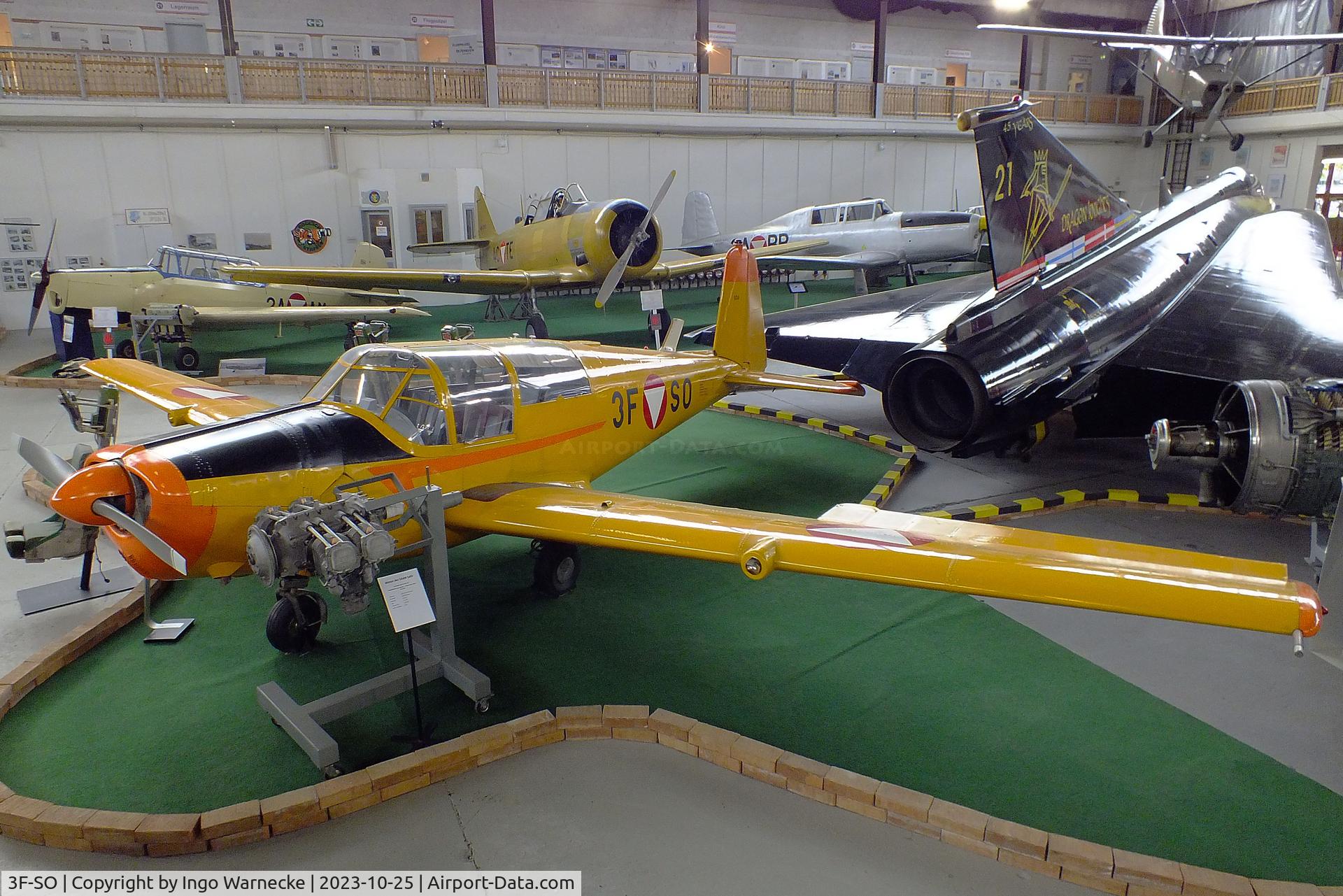 3F-SO, Saab 91D Safir C/N 91-450, SAAB 91D Safir at the Militärluftfahrt-Museum (Museum of Austrian Military Aviation), Zeltweg