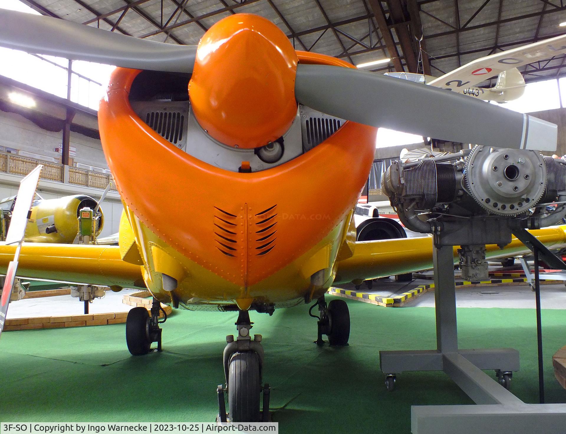 3F-SO, Saab 91D Safir C/N 91-450, SAAB 91D Safir at the Militärluftfahrt-Museum (Museum of Austrian Military Aviation), Zeltweg