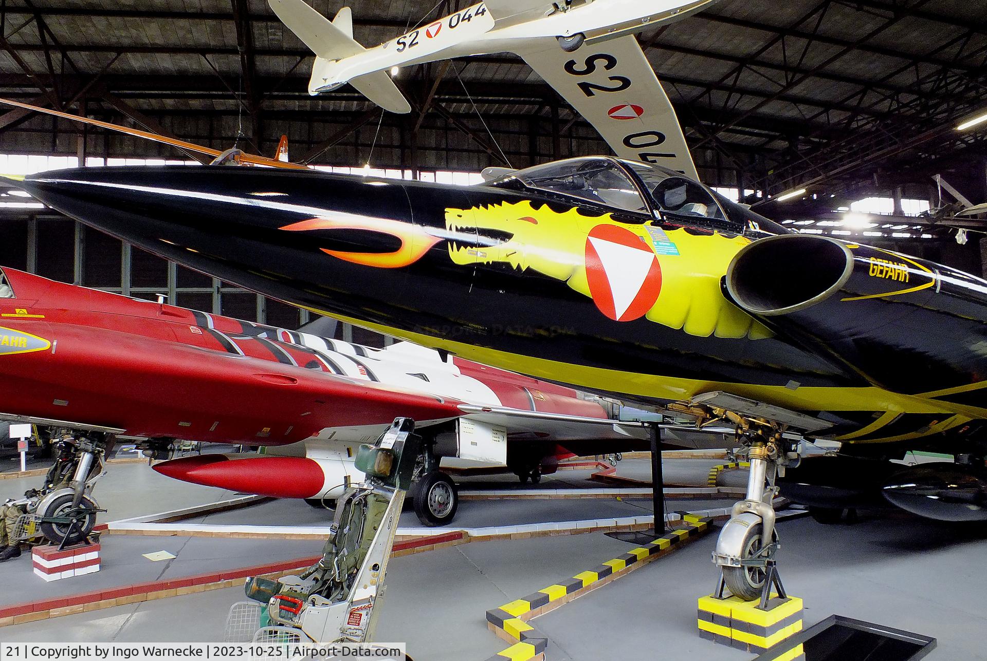 21, Saab J-35Oe MkII Draken C/N 35-1421, SAAB J35Oe Mk II Draken at the Militärluftfahrt-Museum (Museum of Austrian Military Aviation), Zeltweg