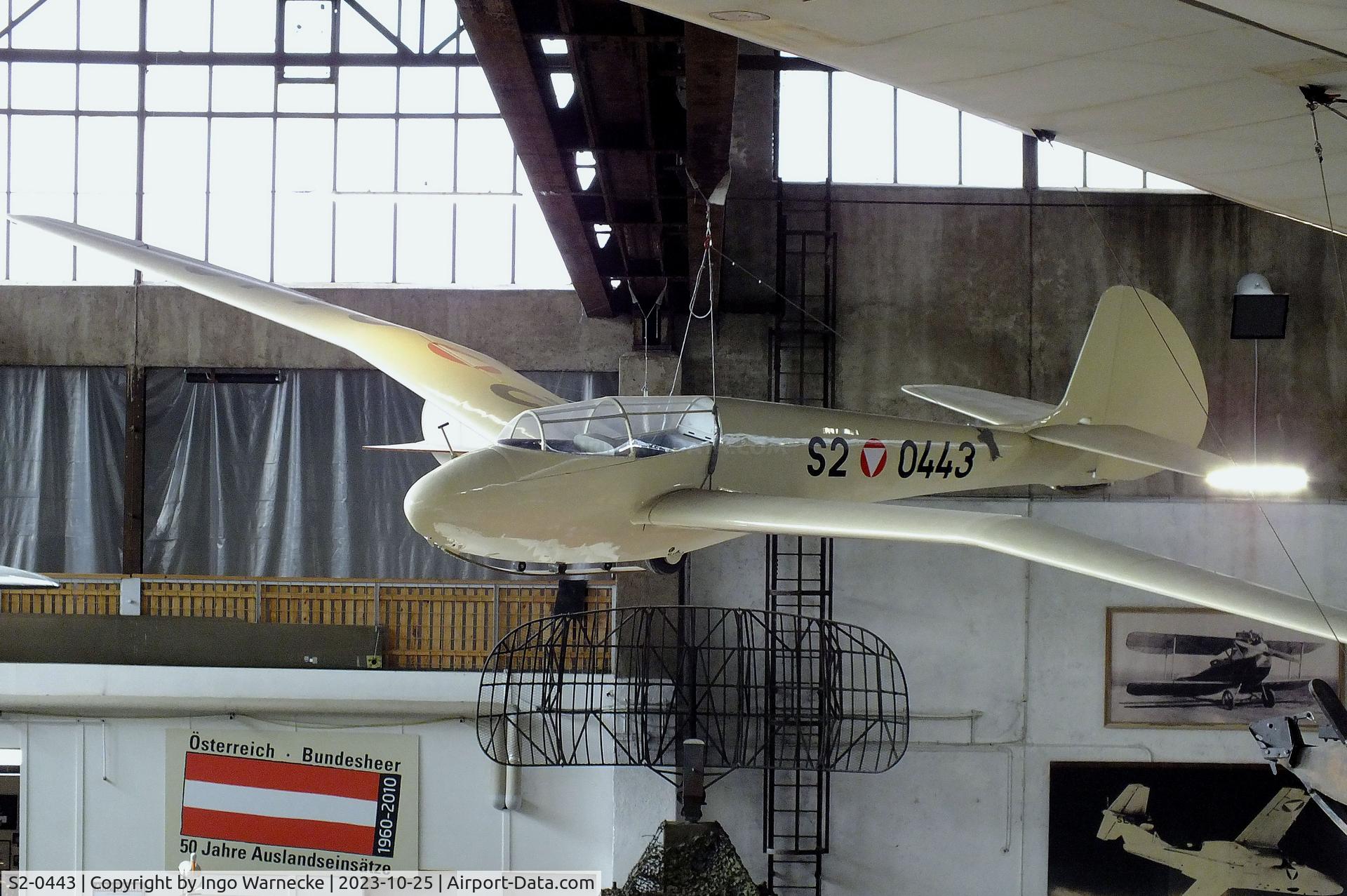 S2-0443, Musger Mg-19a Steinadler C/N 033, Musger Mg 19a Steinadler at the Militärluftfahrt-Museum (Museum of Austrian Military Aviation), Zeltweg