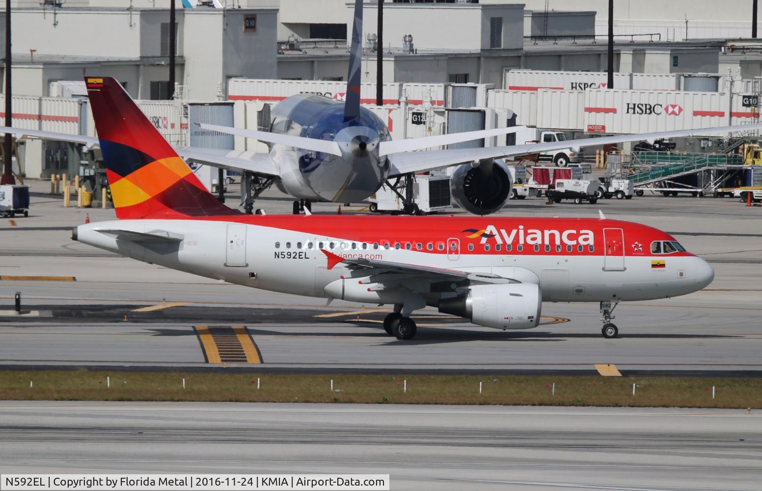 N592EL, 2004 Airbus A318-111 C/N 2358, AVA A318 zx