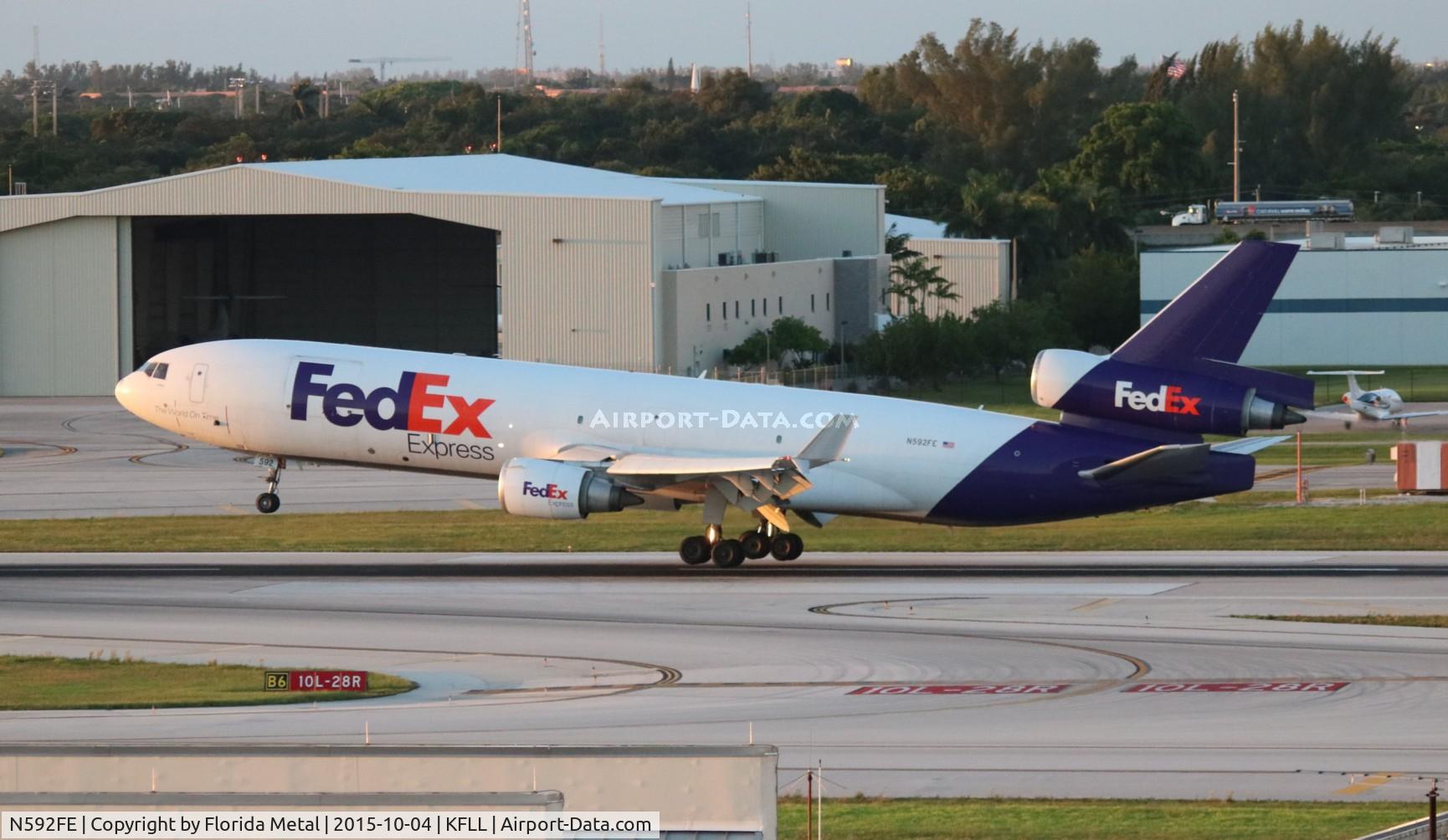 N592FE, 1992 McDonnell Douglas MD-11F C/N 48550, FDX MD-11F zx