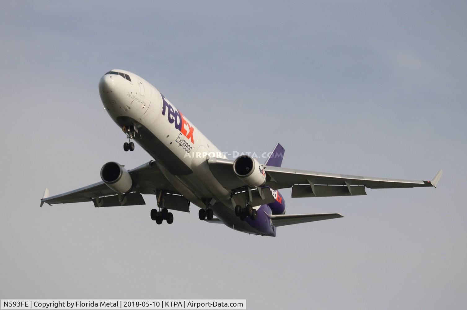 N593FE, 1992 McDonnell Douglas MD-11F C/N 48551, FDX MD-11F zx