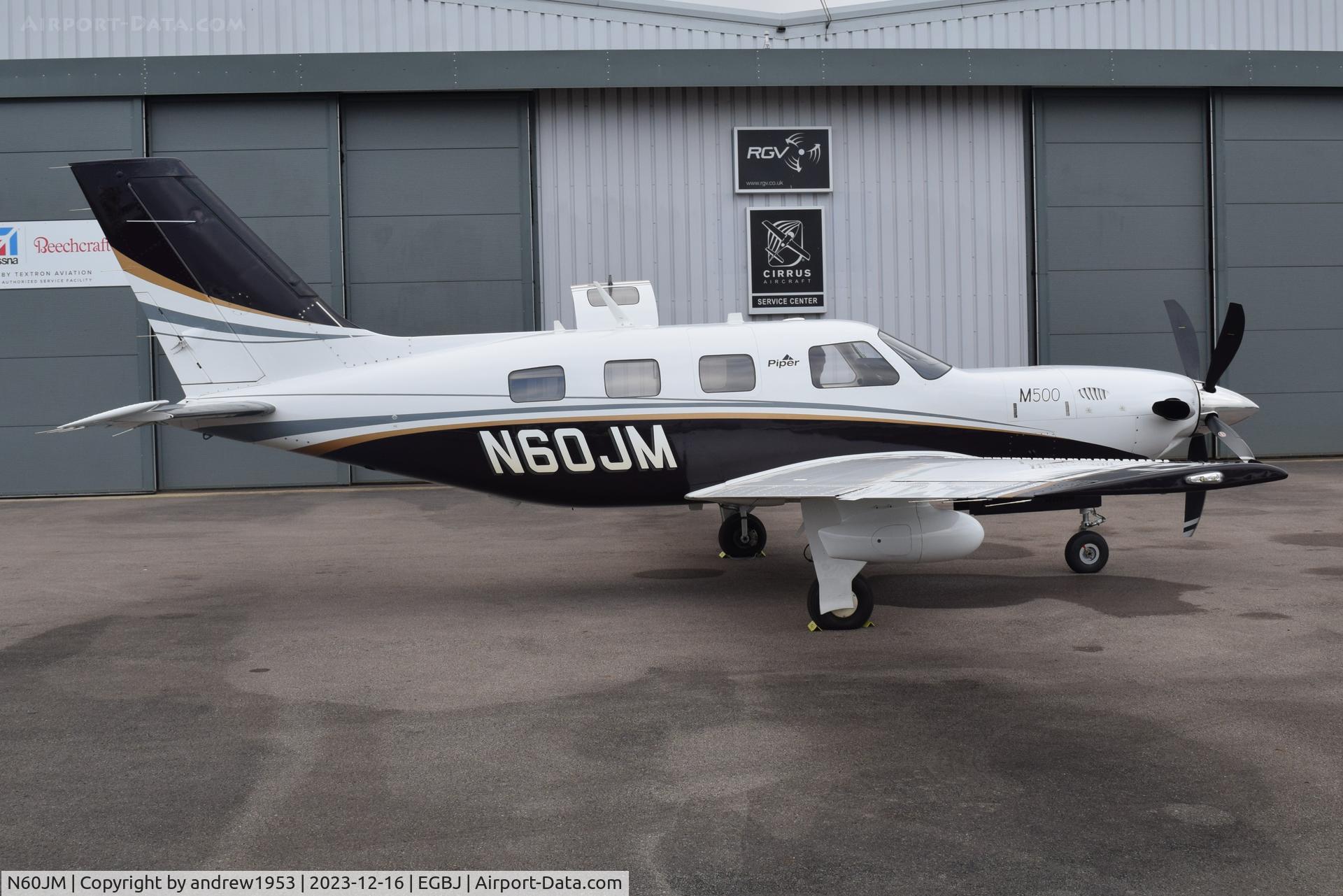 N60JM, Piper PA-46 500TP Meridan C/N 4697660, N60JM at Gloucestershire Airport.
