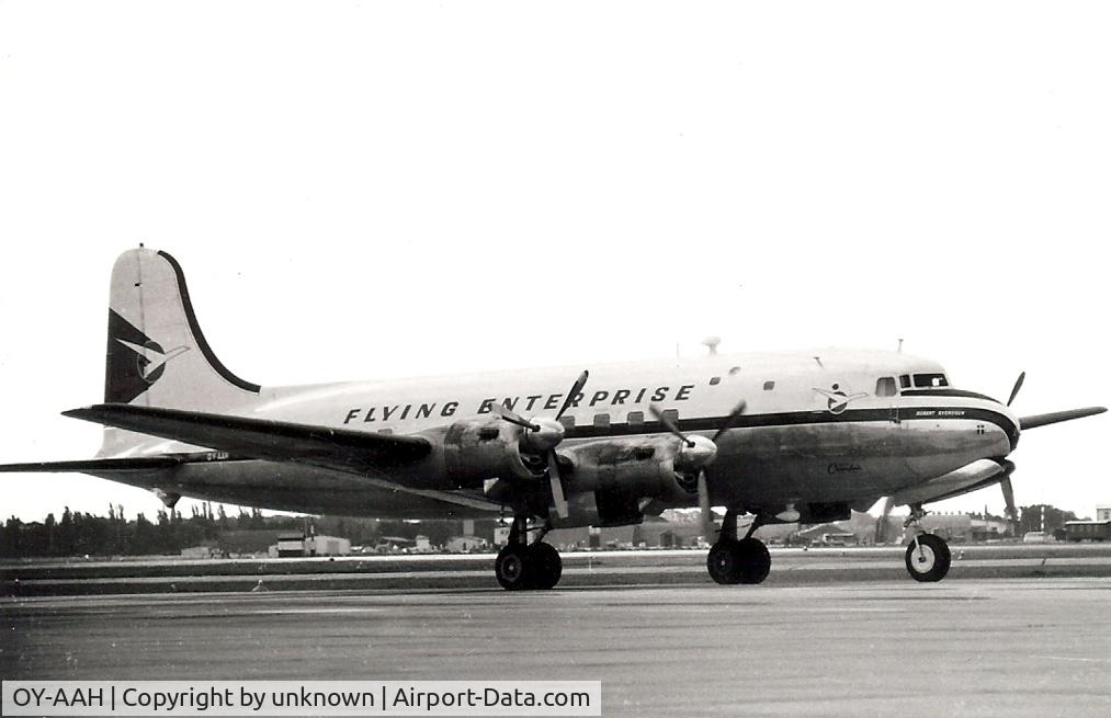 OY-AAH, 1948 Canadair C-4 (DC-4M-2) Argonaut C/N 165, Unknown
