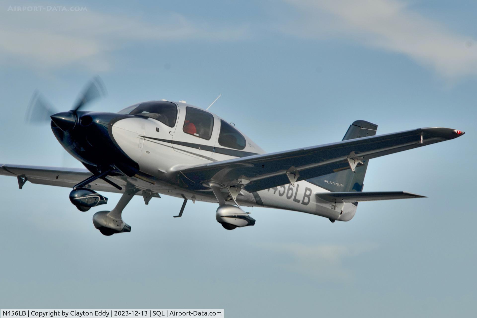 N456LB, 2014 Cirrus SR20 C/N 2256, San Carlos Airport in California 2023.