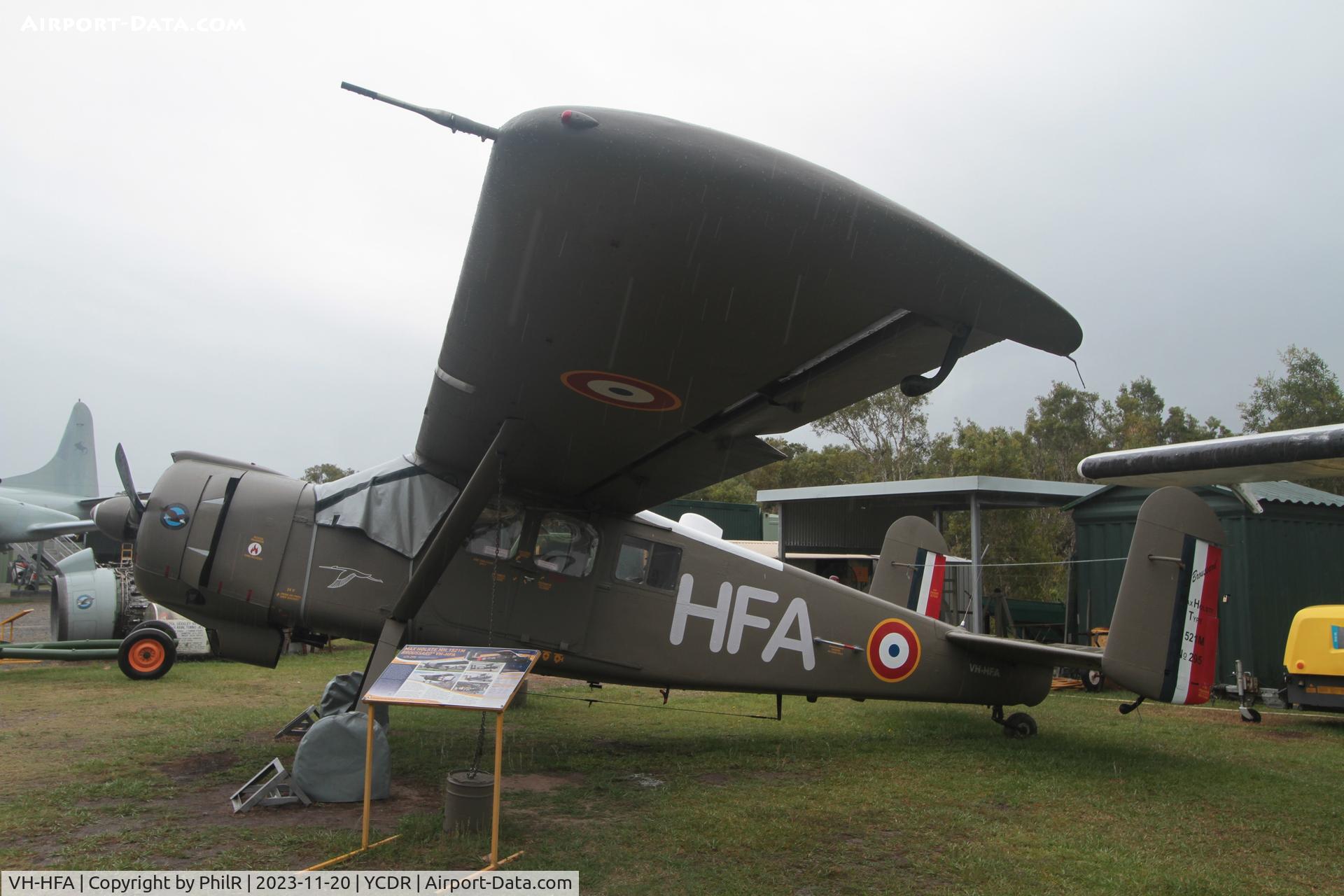 VH-HFA, 1961 Max Holste MH-1521M Broussard C/N 295, VH-HFA 1961 Avions Max Holste MH1521M Broussard QAM Caloundra