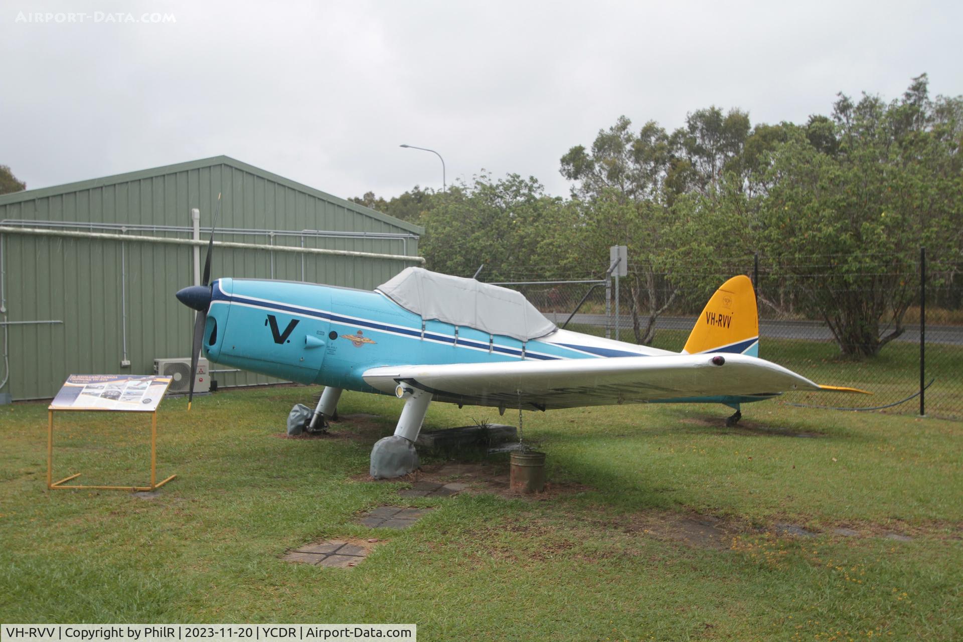 VH-RVV, De Havilland DHC-1 Chipmunk T.10 C/N C1/0484-DHB.f351, VH-RVV (WG410) 1951 DHC1 Chipmunk T10 QAM Caloundra