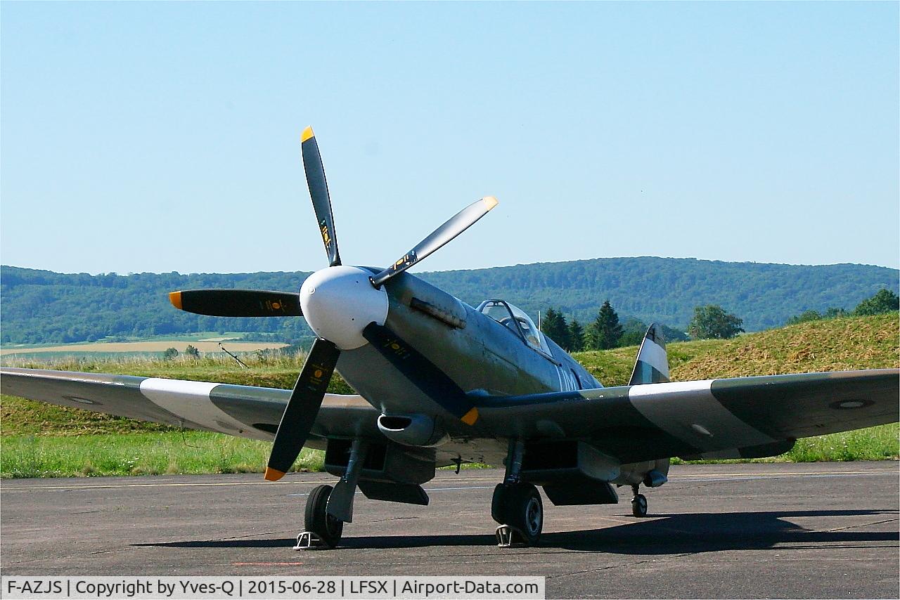 F-AZJS, 1944 Supermarine 389 Spitfire PR.XIX C/N 6S/585110, Supermarine 389 Spitfire PR.XIX, Flight line, Luxeuil-St Sauveur Air Base 116 (LFSX)