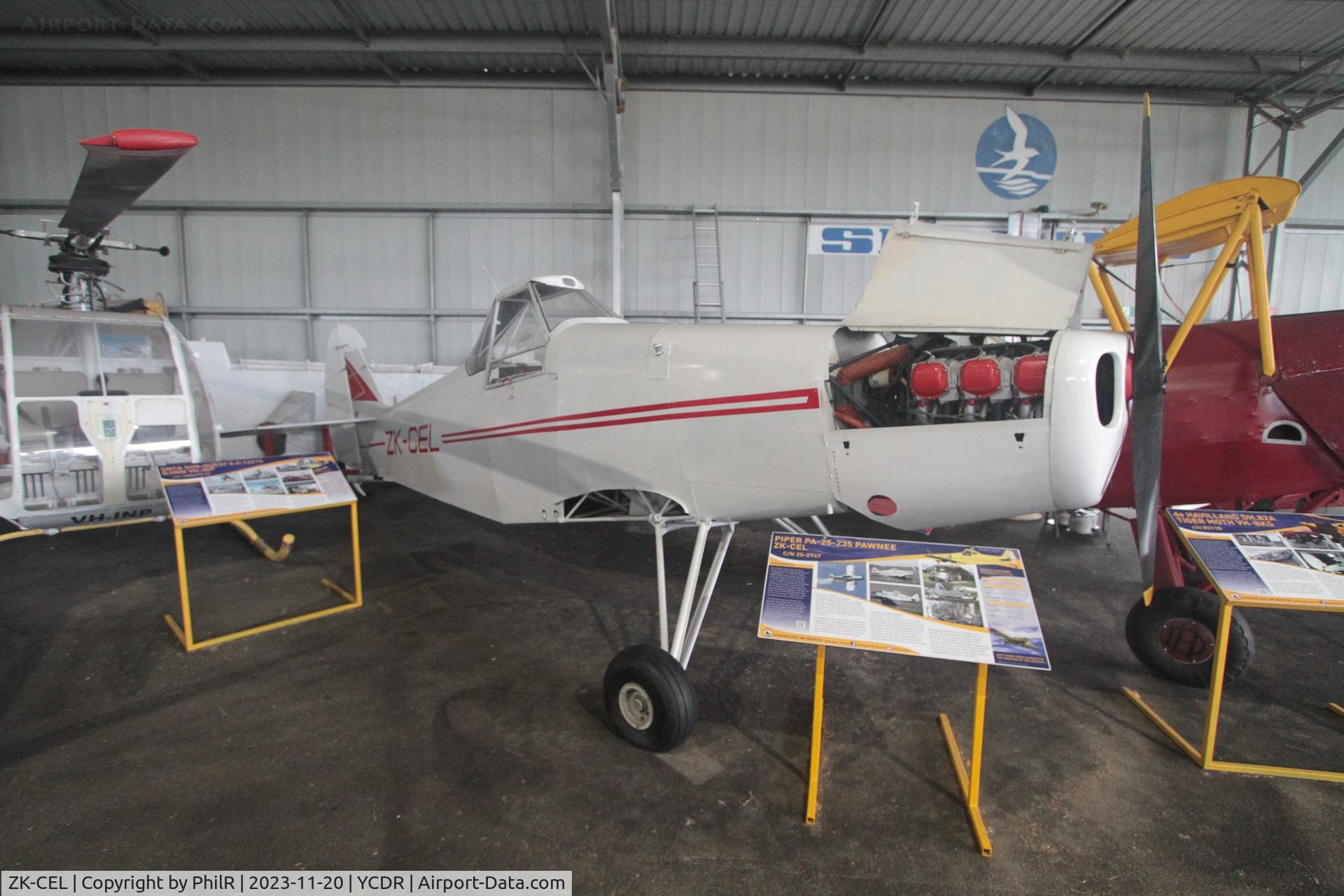 ZK-CEL, 1964 Piper PA-25-235 Pawnee C/N 25-2747, ZK-CEL 1964 Piper PA-25 Pawnee QAM Caloundra