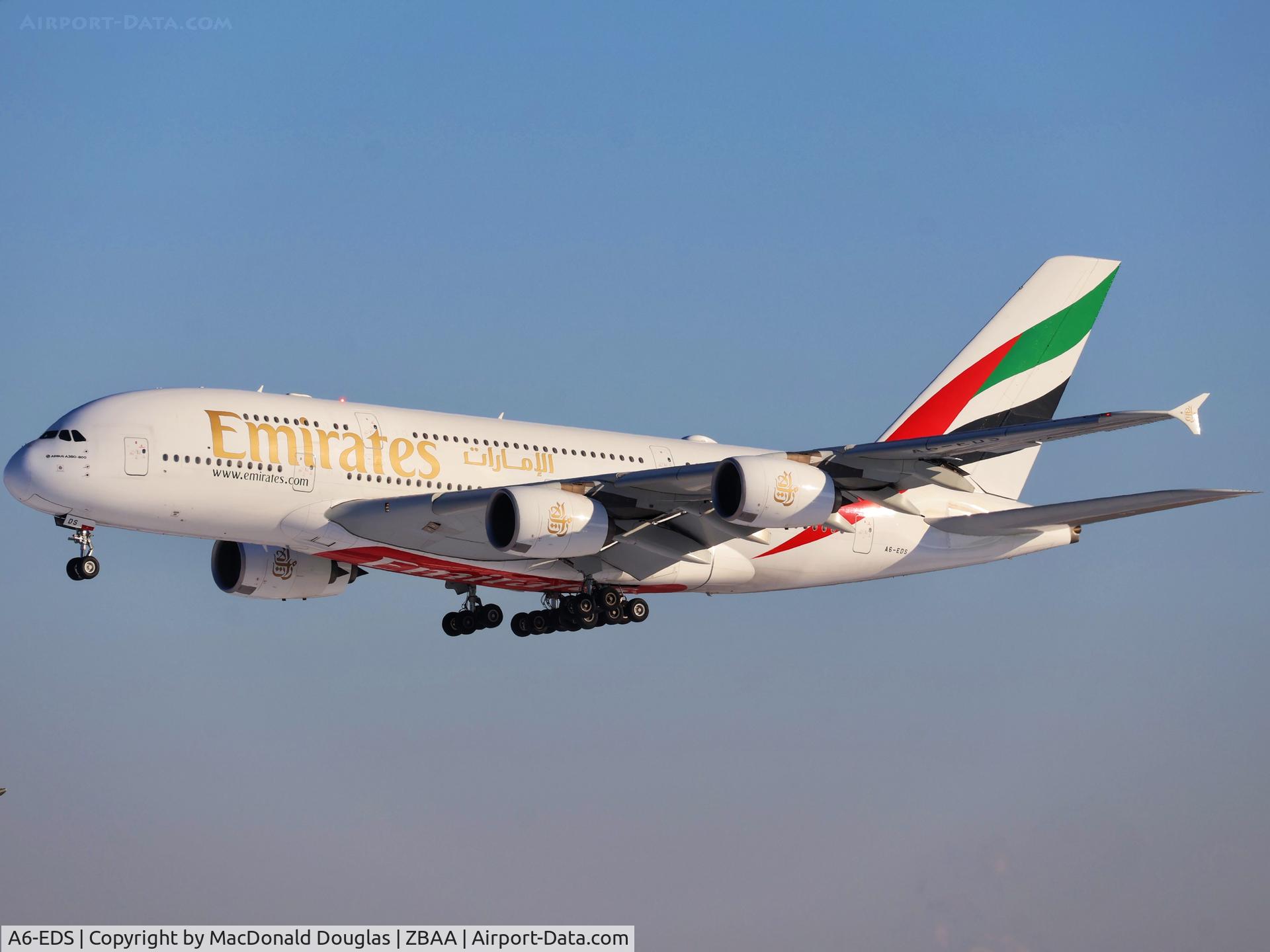 A6-EDS, 2011 Airbus A380-861 C/N 086, PEK/ZBAA