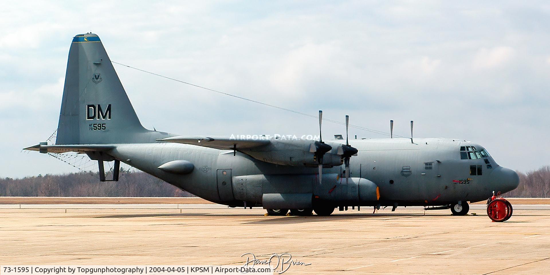 73-1595, 1974 Lockheed EC-130H Compass Call C/N 382-4564, throwback to 2004 when this came through Pease