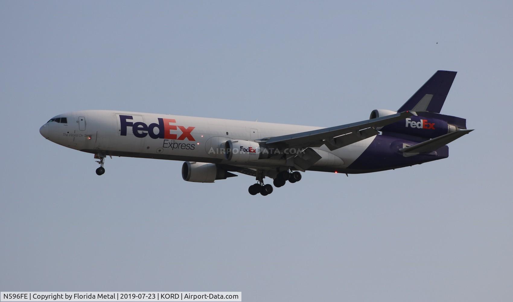 N596FE, 1993 McDonnell Douglas MD-11F C/N 48554, FDX MD-11F zx MEM-ORD